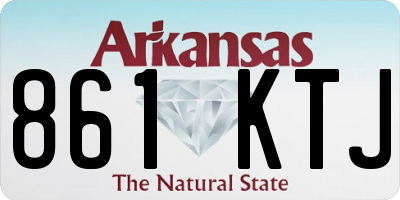 AR license plate 861KTJ