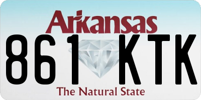 AR license plate 861KTK