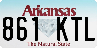 AR license plate 861KTL