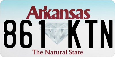 AR license plate 861KTN