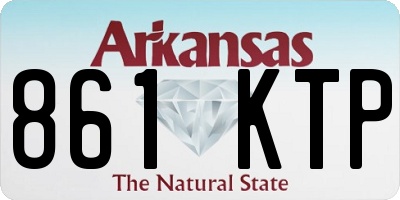 AR license plate 861KTP