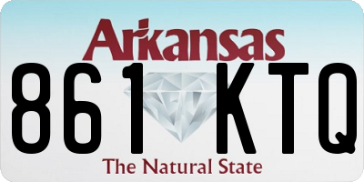AR license plate 861KTQ