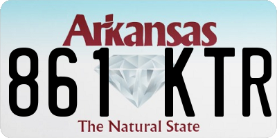 AR license plate 861KTR
