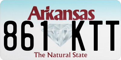 AR license plate 861KTT