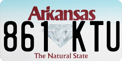 AR license plate 861KTU