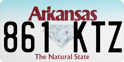 AR license plate 861KTZ