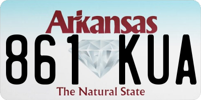 AR license plate 861KUA