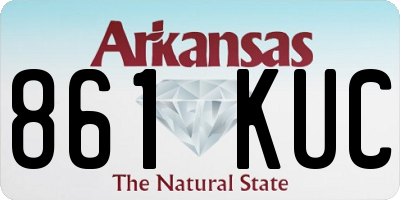AR license plate 861KUC