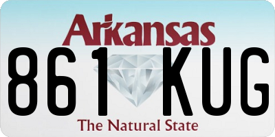 AR license plate 861KUG