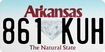 AR license plate 861KUH
