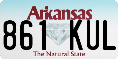 AR license plate 861KUL