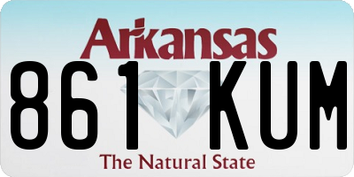 AR license plate 861KUM