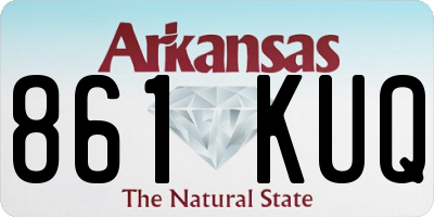 AR license plate 861KUQ