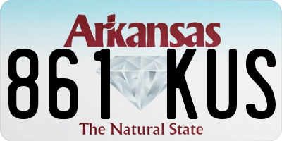 AR license plate 861KUS