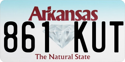 AR license plate 861KUT