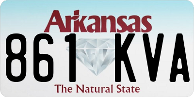 AR license plate 861KVA