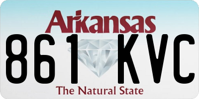 AR license plate 861KVC