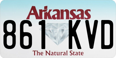 AR license plate 861KVD
