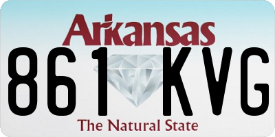 AR license plate 861KVG