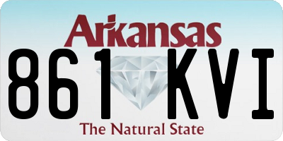 AR license plate 861KVI