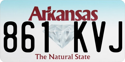 AR license plate 861KVJ