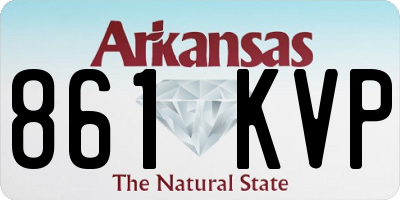 AR license plate 861KVP