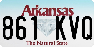 AR license plate 861KVQ