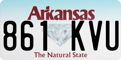 AR license plate 861KVU