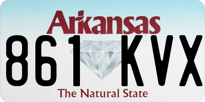 AR license plate 861KVX