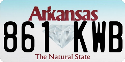 AR license plate 861KWB