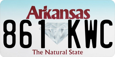 AR license plate 861KWC