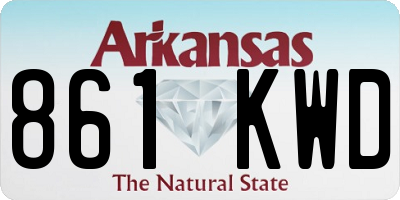 AR license plate 861KWD