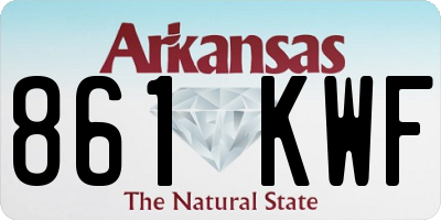 AR license plate 861KWF