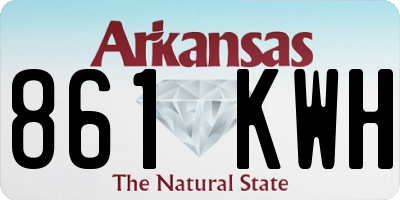 AR license plate 861KWH