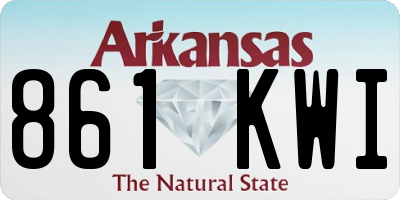 AR license plate 861KWI