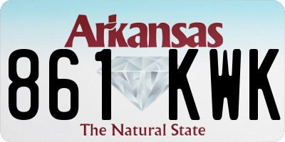AR license plate 861KWK