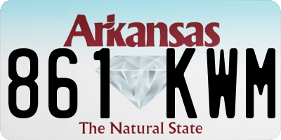 AR license plate 861KWM