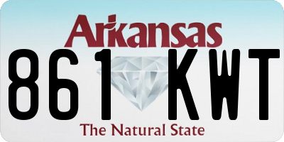 AR license plate 861KWT