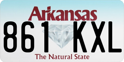 AR license plate 861KXL