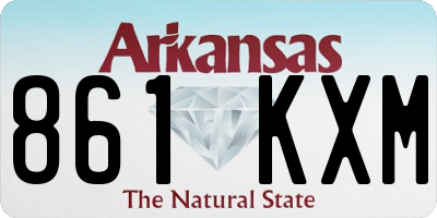 AR license plate 861KXM