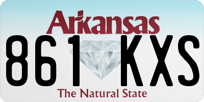 AR license plate 861KXS