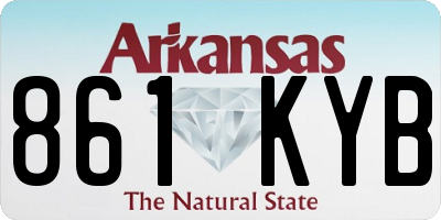 AR license plate 861KYB