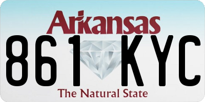 AR license plate 861KYC