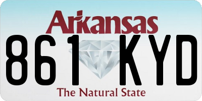 AR license plate 861KYD