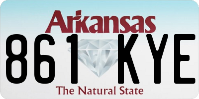AR license plate 861KYE