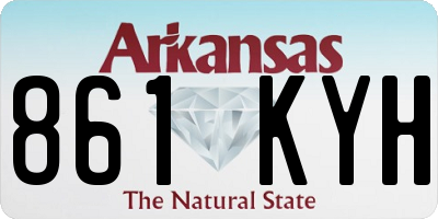 AR license plate 861KYH