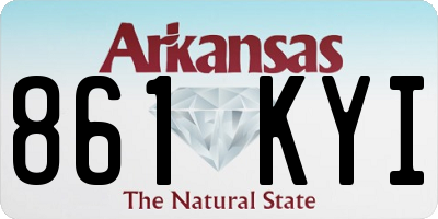 AR license plate 861KYI