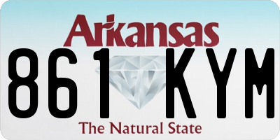 AR license plate 861KYM