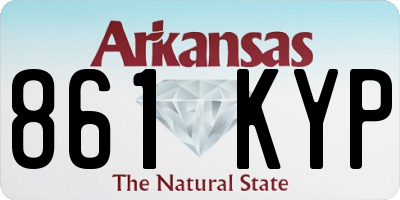 AR license plate 861KYP