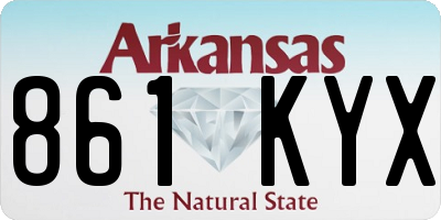 AR license plate 861KYX